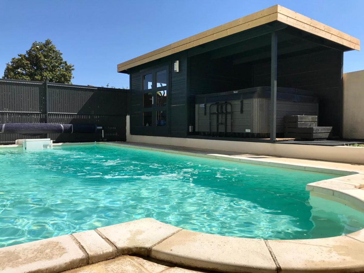 Guesthouse La Costiere - Logements Independants - Espace Piscine Jacuzzi Люнель Экстерьер фото