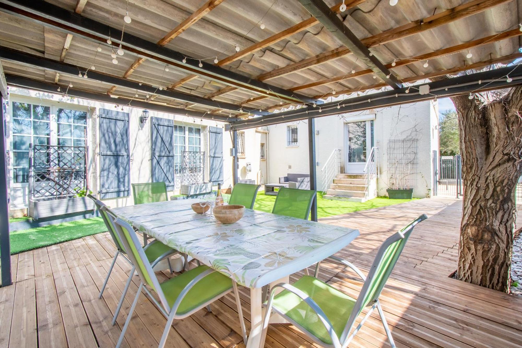 Guesthouse La Costiere - Logements Independants - Espace Piscine Jacuzzi Люнель Экстерьер фото